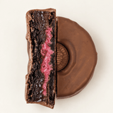 Alfajor de Ganache de Frambuesa y Chocolate